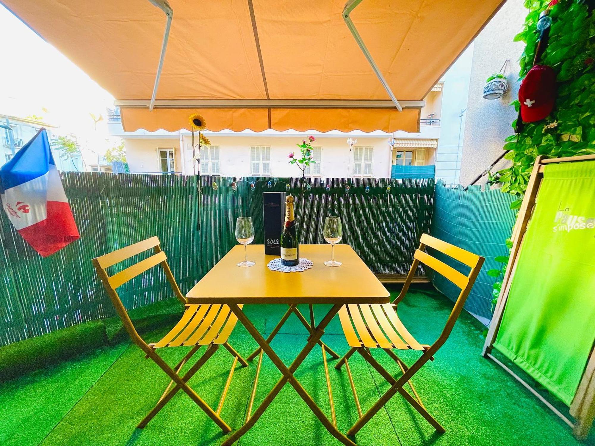 Confortable Studio A Nice Centre Cote Plage Bel Terrasse Paddle Dış mekan fotoğraf