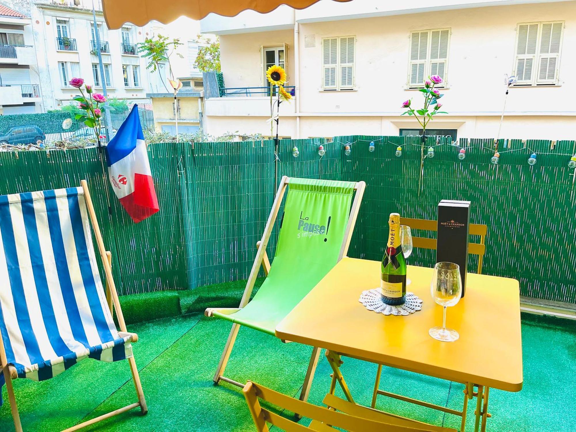Confortable Studio A Nice Centre Cote Plage Bel Terrasse Paddle Dış mekan fotoğraf